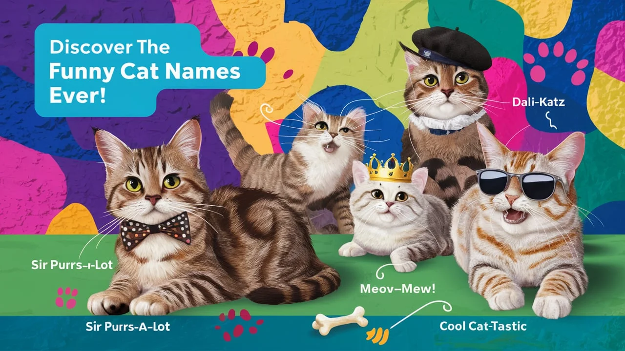 200 + Hilarious: Discover the Funny Cat Names Ever! 🐾