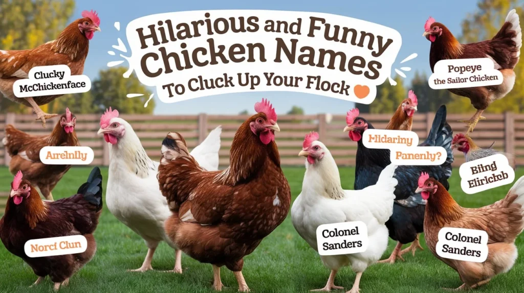 395+Hilarious and Funny Chicken Names to Cluck Up Your Flock 🐔😂