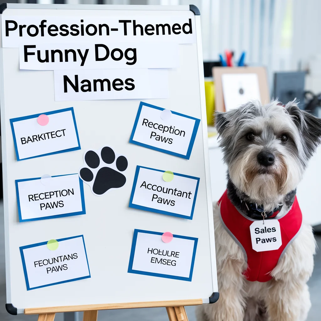 Profession-Themed Funny Dog Names