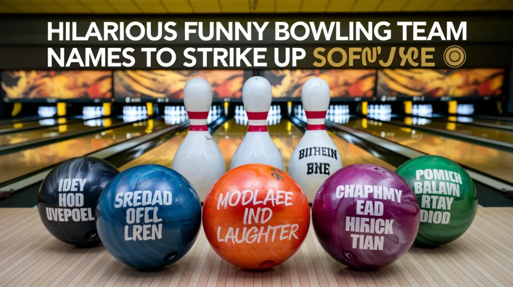 Hilarious funny bowling team names to Strike Up Some Laughter 🎳