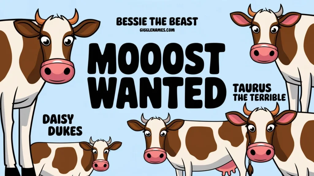 Hilarious: 205+Unique & Funny Cow Names to Make Your Herd Stand Out!🐄