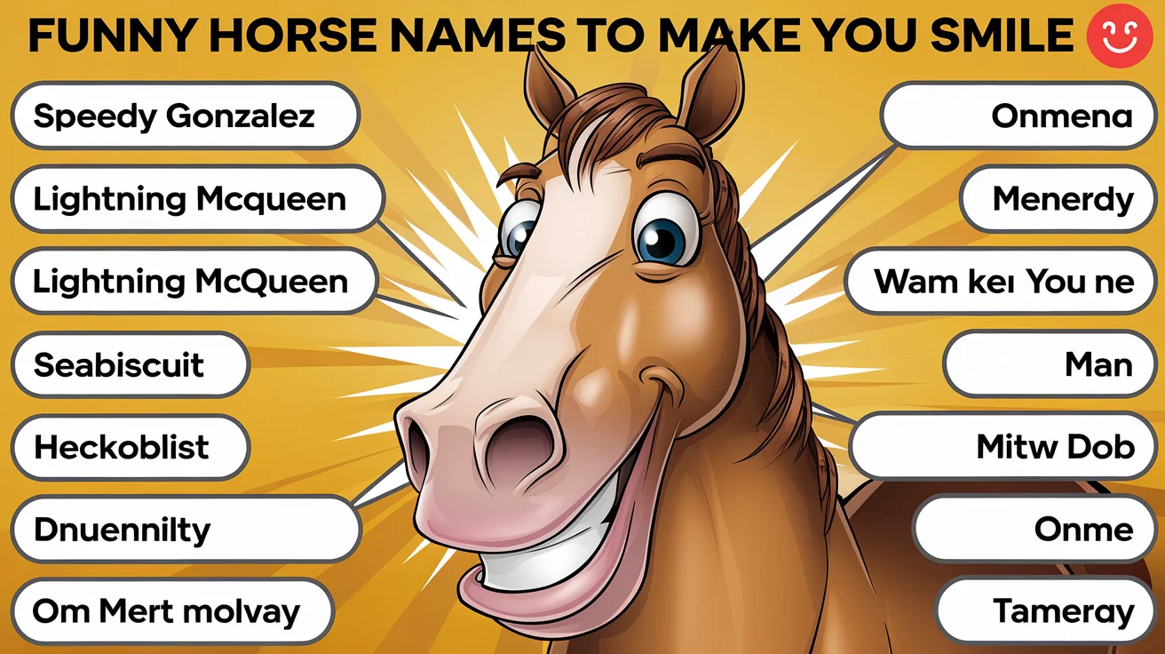 Funny Horse Names to Make You Smile 😄