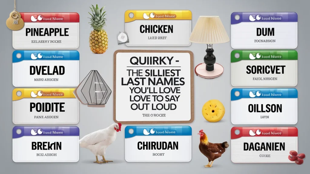 Quirky – The Silliest Last Names You’ll Love to Say Out Loud 