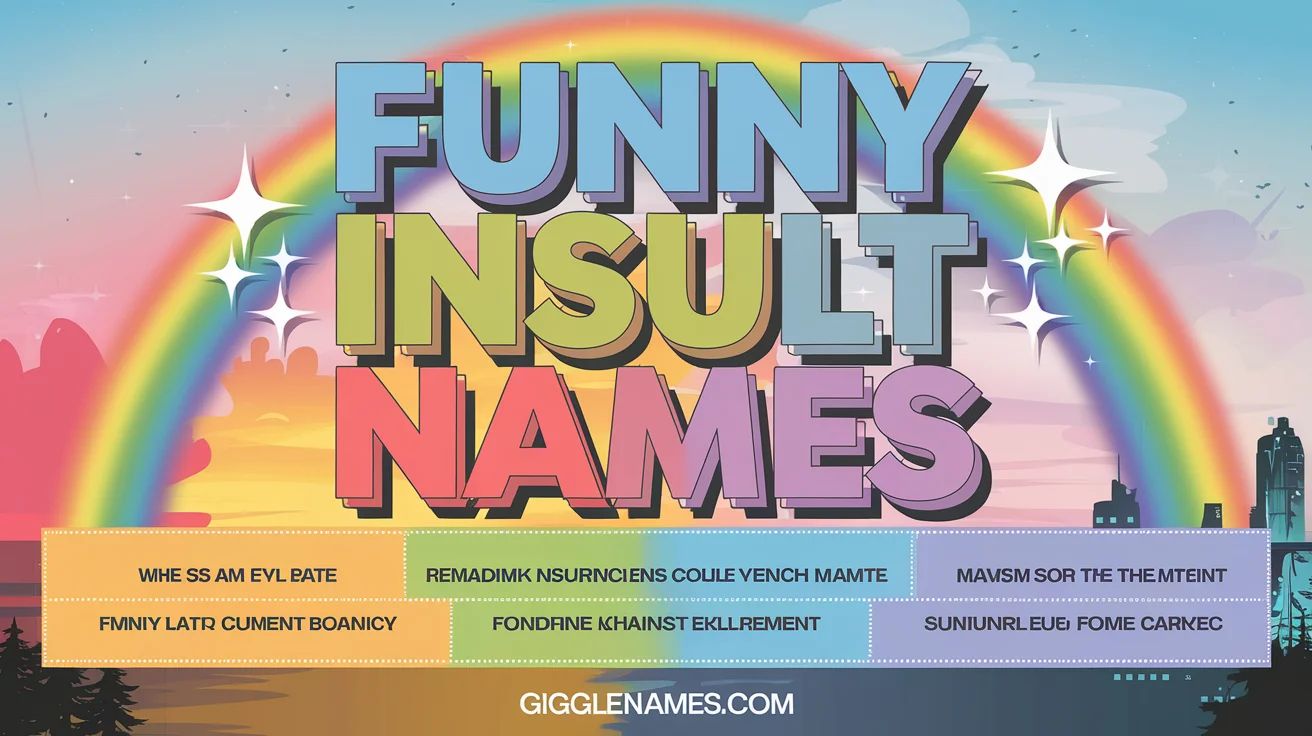 Funny Insult Names