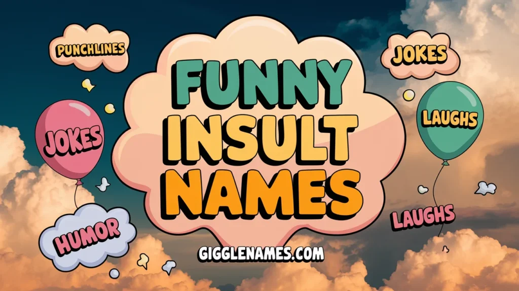 175+Funny Insult Names: Creative and Hilarious Ways to Throw Shade