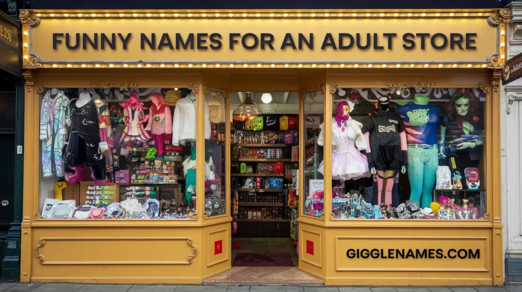 Playful 75+Funny Names for an Adult Store