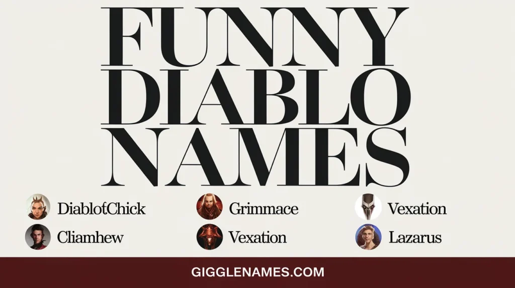 Funny Diablo Names: Hilarious Picks for Your Next Epic Adventure!