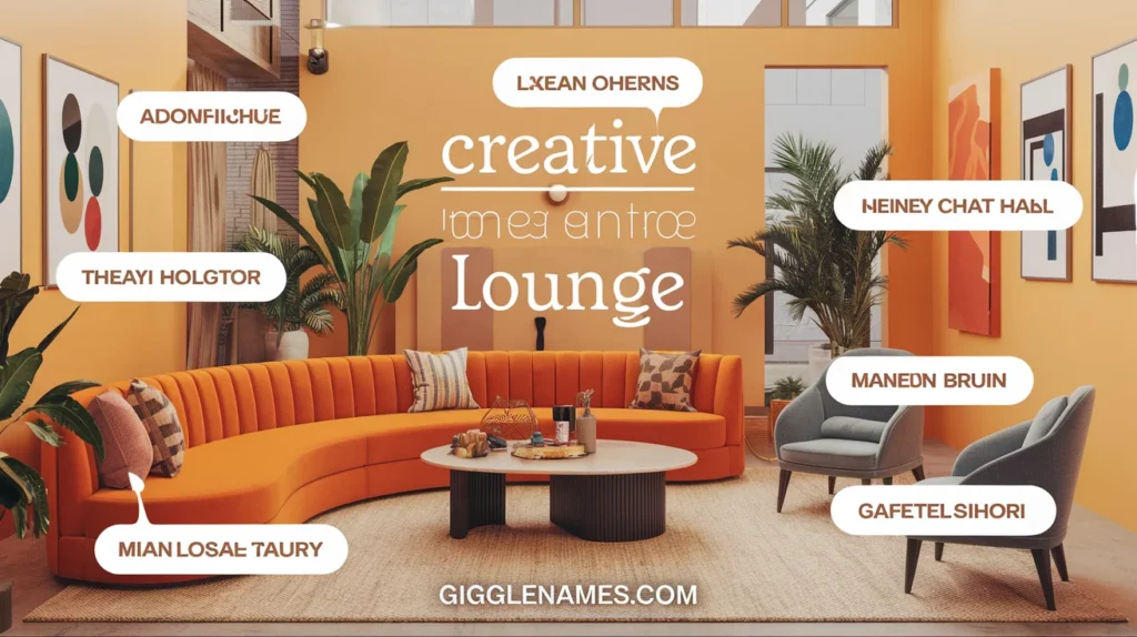 Orange Lounge Names: Creative, Inviting Names to Set the Scene